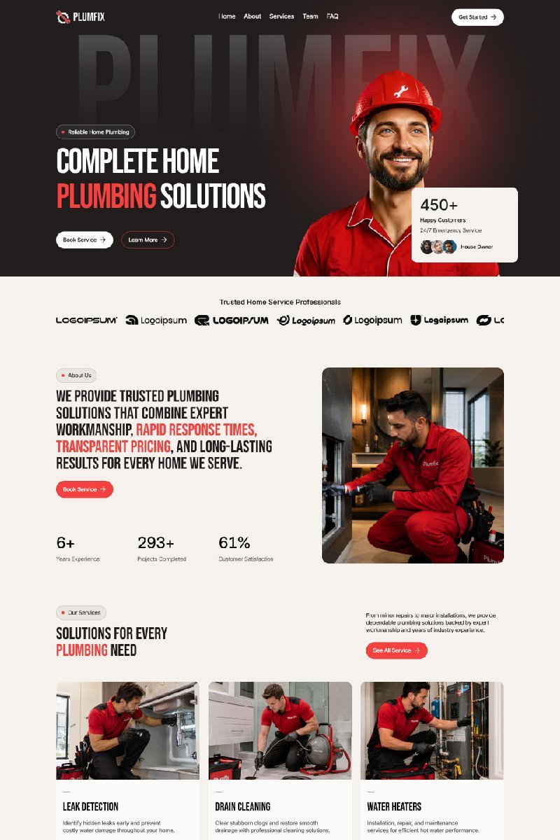 Plumfix, Home services