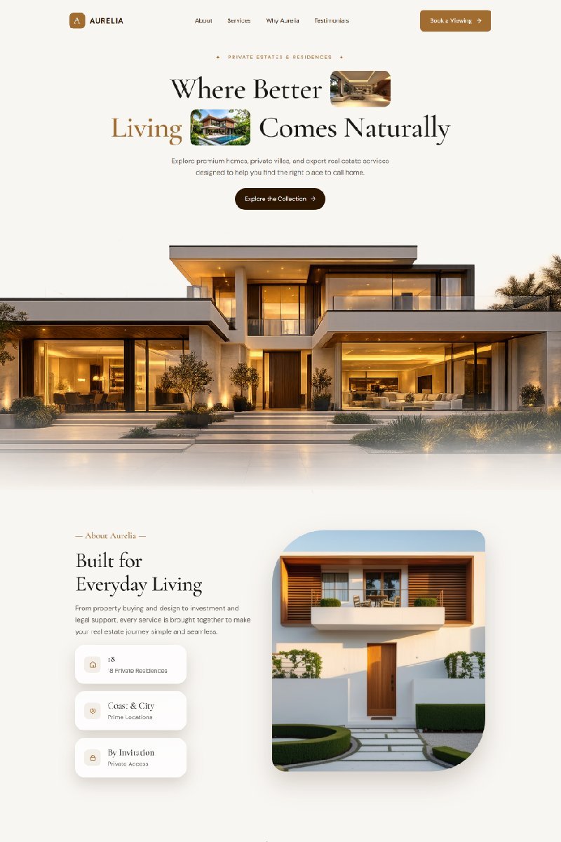 Aurelia, Private estates